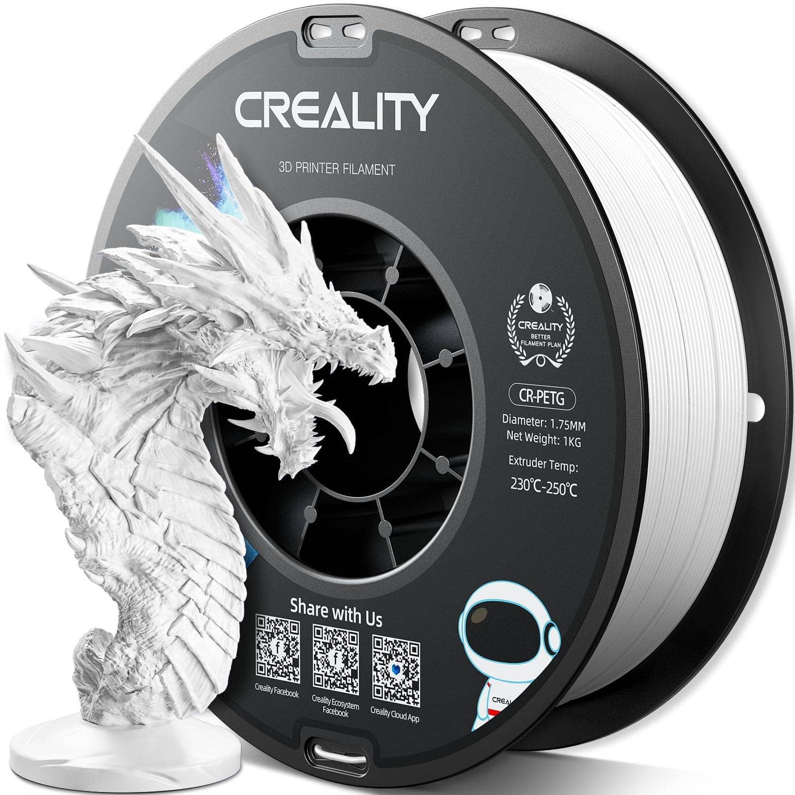 Creality CR-PETG White 1.75mm 1.000g