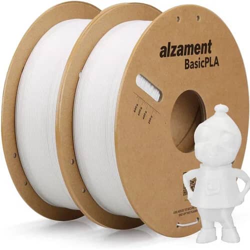 Filament Alzament PLA Basic Dualpack 2x1kg White