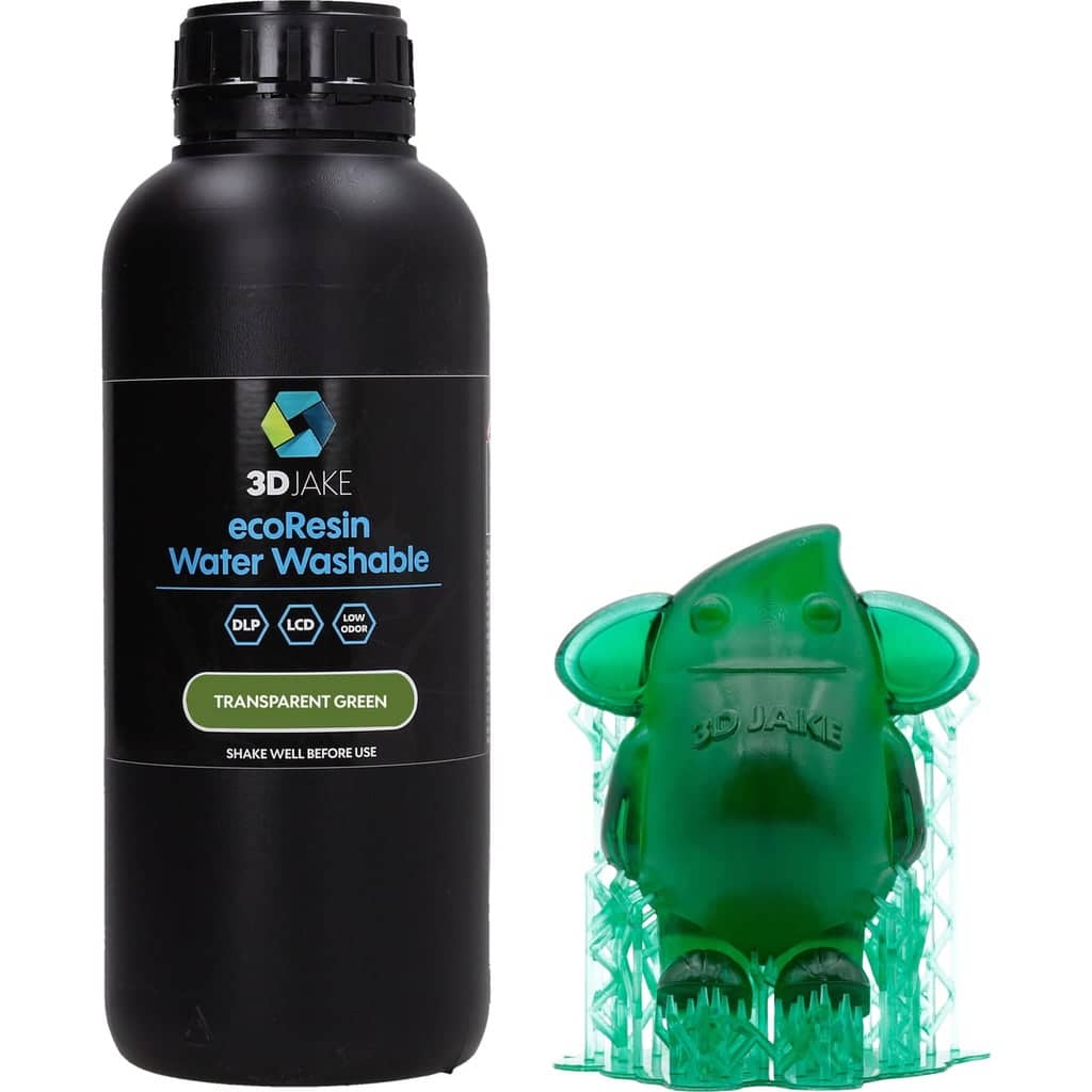 3DJAKE ecoResin Water Washable Transparent Green