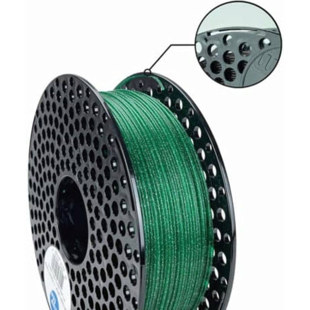 AzureFilm PLA Glitter Green, 1,75 mm / 1000 g