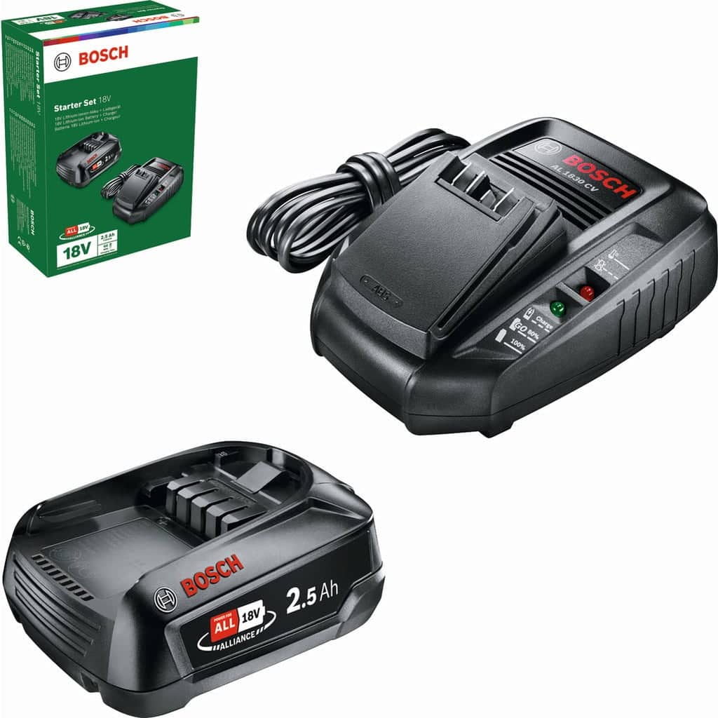 Bosch Home & Garden 18V Battery Starter Set Including Charger, 1 x 4,0Ah