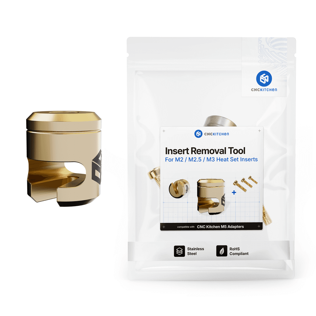 CNC Kitchen Alat za Uklanjanje Navojnih Umetaka M2, M2.5 i M3