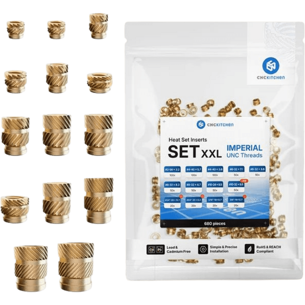 CNC Kitchen Threaded Insert Set XXL UNC