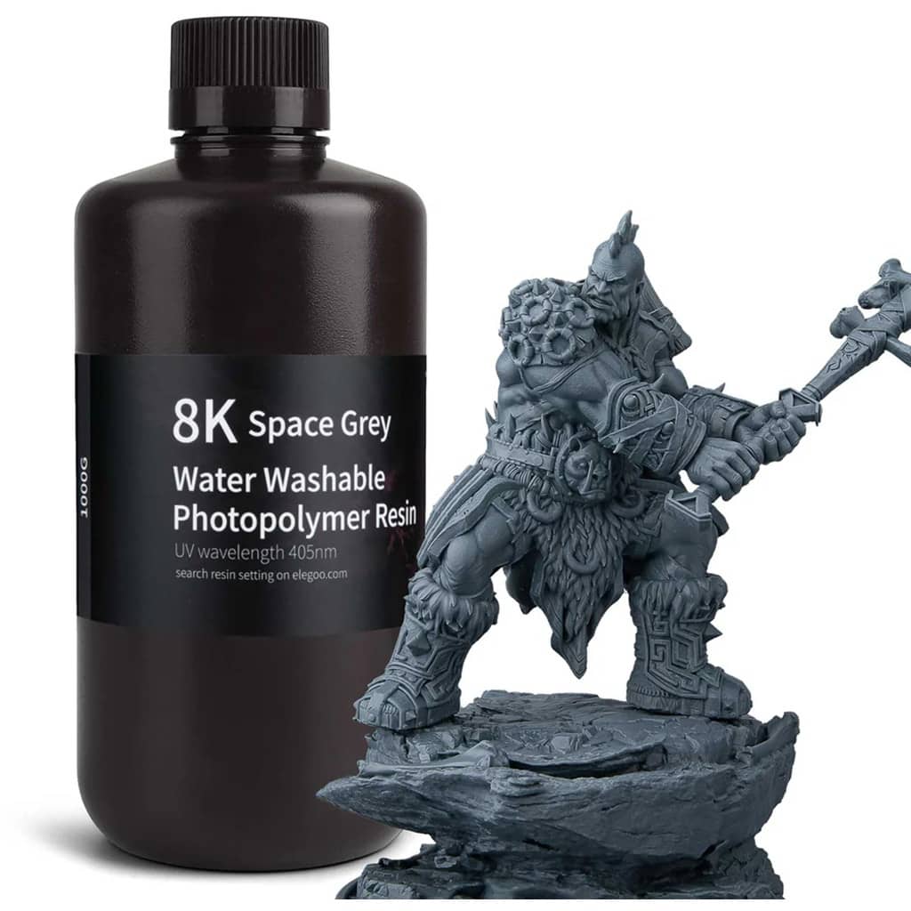 Elegoo 8K Water-washable Resin Space Grey, 1.000 g