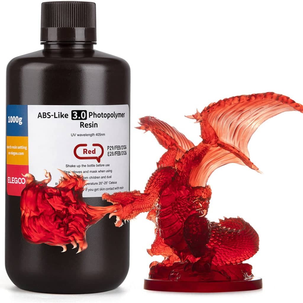 Elegoo ABS-like Resin V3.0 Red, 1.000 g