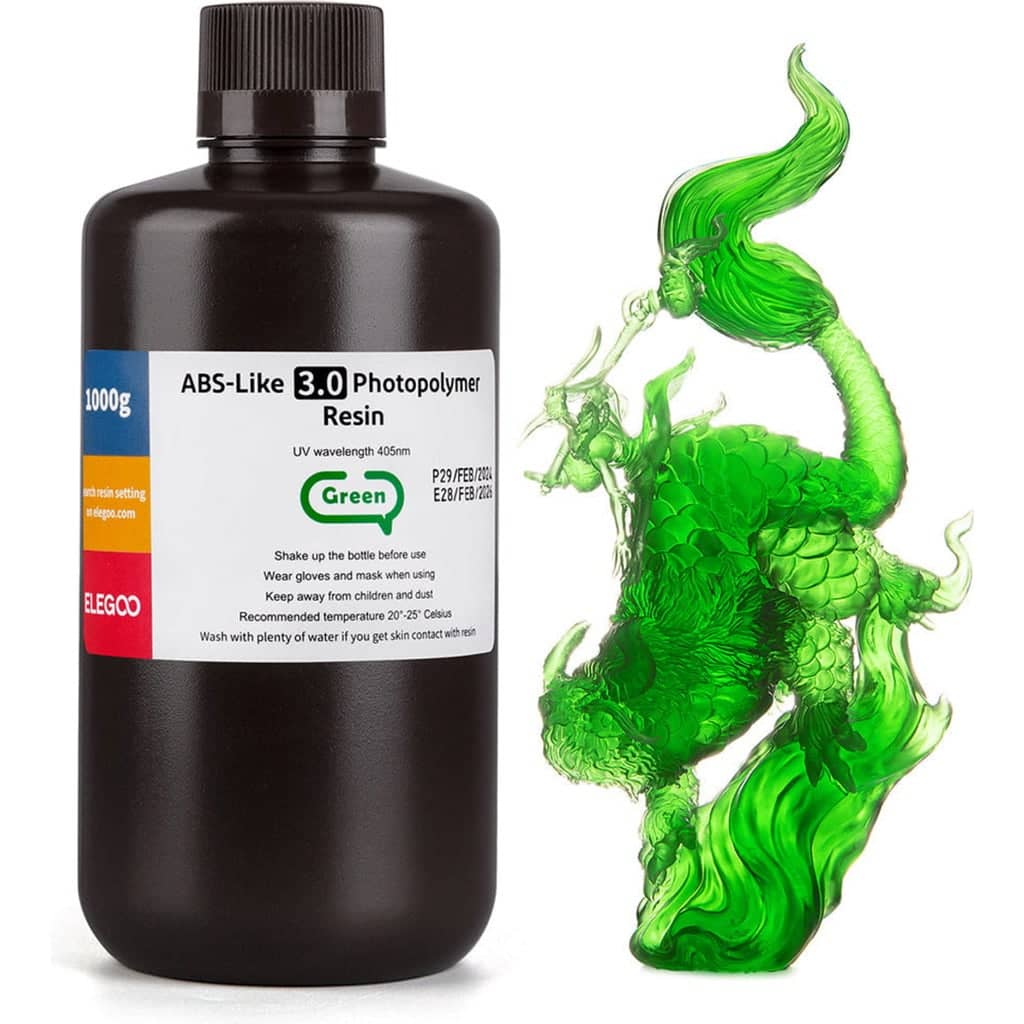 Elegoo ABS-like Resin V3.0 Zelena, 1.000 g