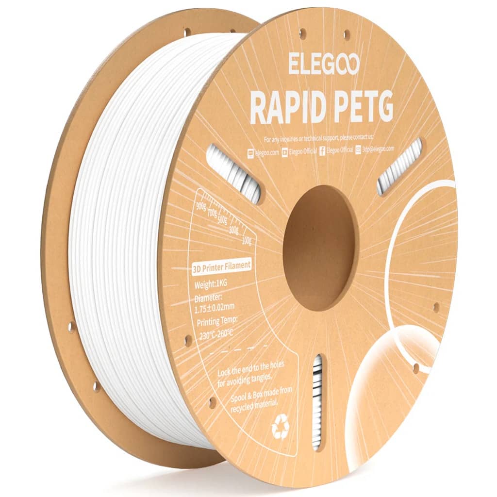 Elegoo Rapid PETG White, 1.75 mm / 1000 g