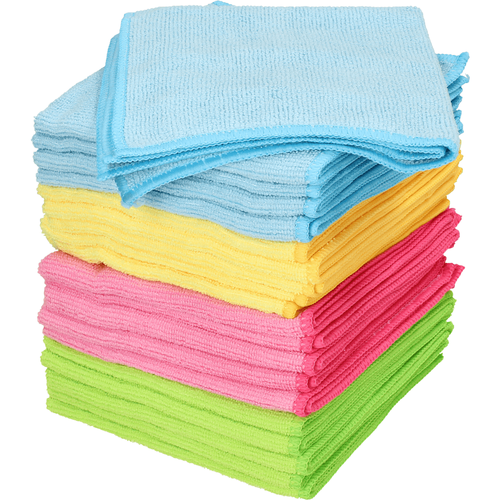 nice essentials Microfibre Cleaning Cloths 32 x 32 cm Set, 20 pcs