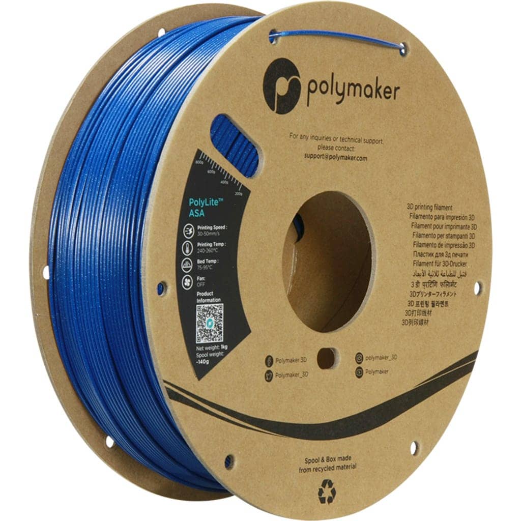 Polymaker PolyLite ASA Galaxy Blue, 1,75 mm / 1000 g