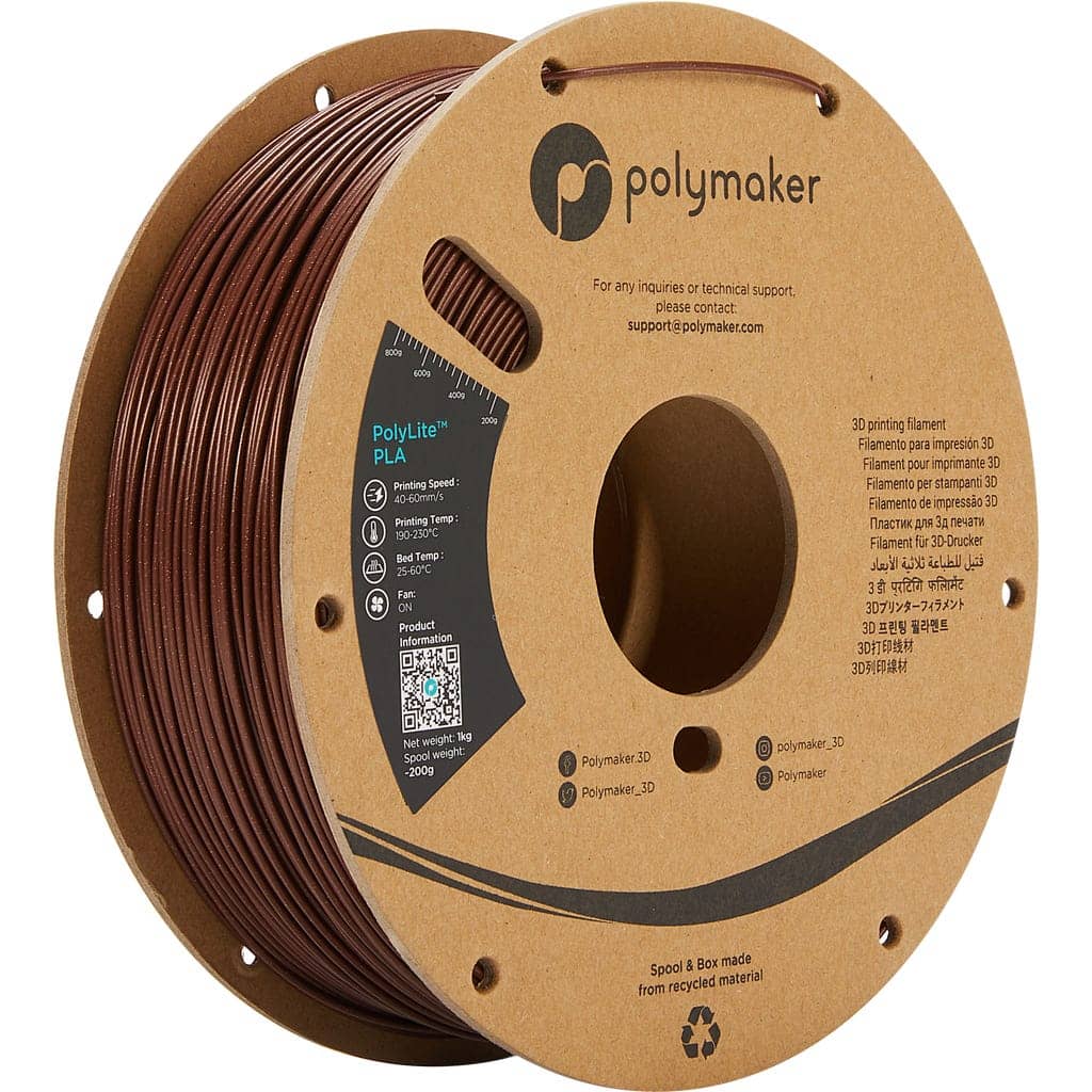 Polymaker PolyLite PLA Galaxy Dark Red, 1.75mm (1.000 g)