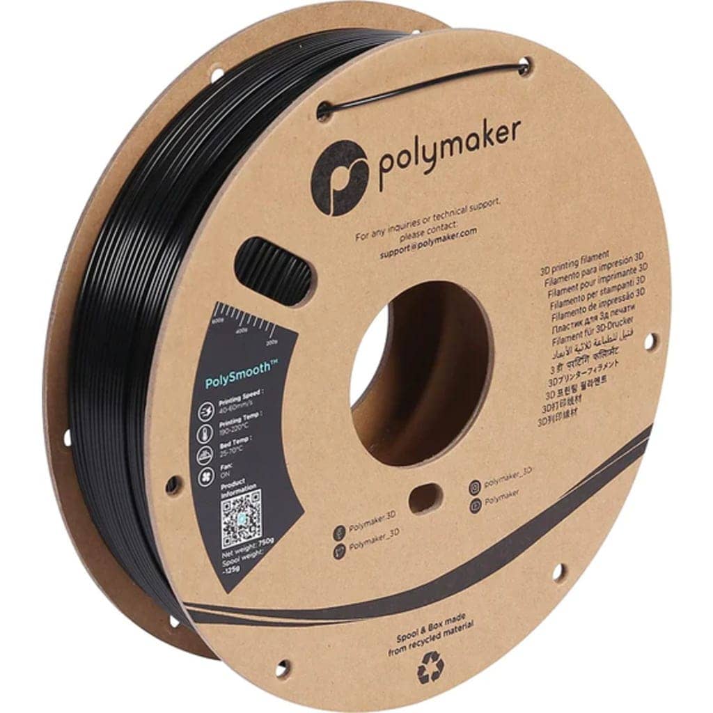 Polymaker PolySmooth Jet Black, 1.75 mm (750 g)