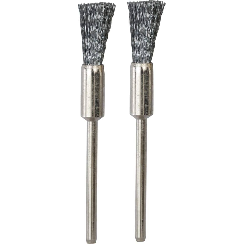 PROXXON Steel Wire Brushes, Ø 8mm, 2 pcs