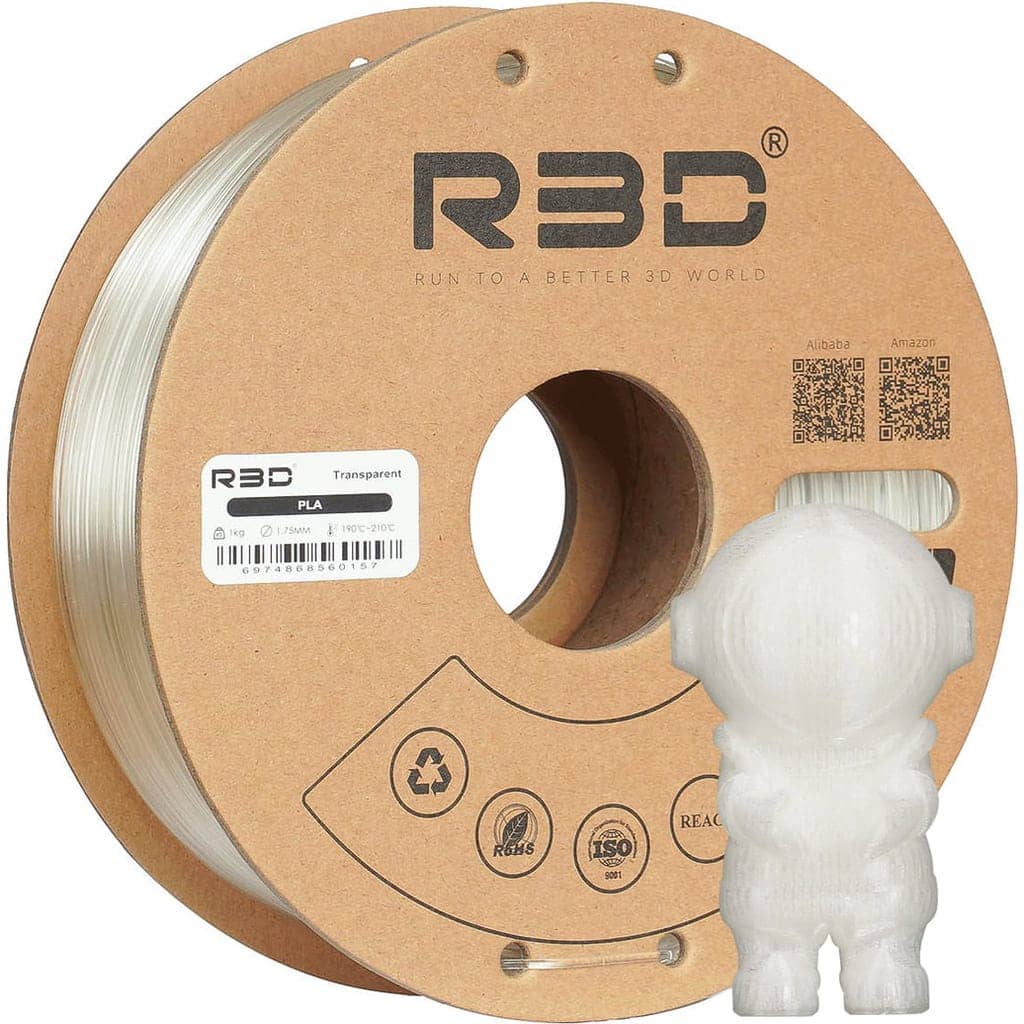 R3D PLA Transparent, 1.75 mm / 1000 g