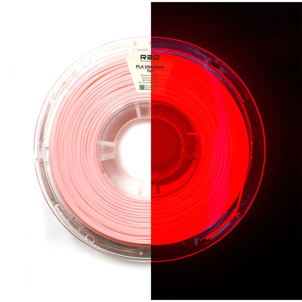 R3D PLA Ultra-Glow Red, 1.75 mm / 1000 g