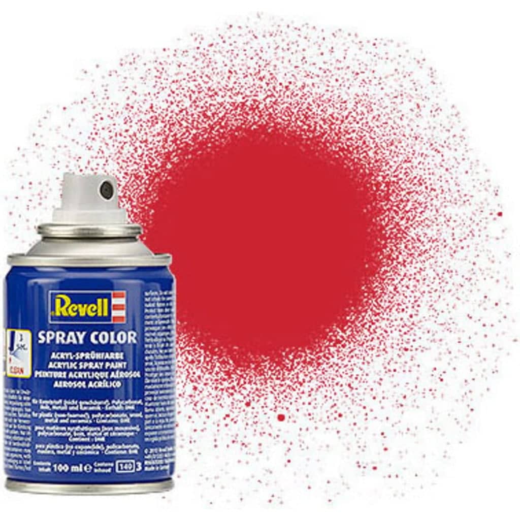 Revell Aerosol Paint - Flame Red Semi-Gloss, 100 ml