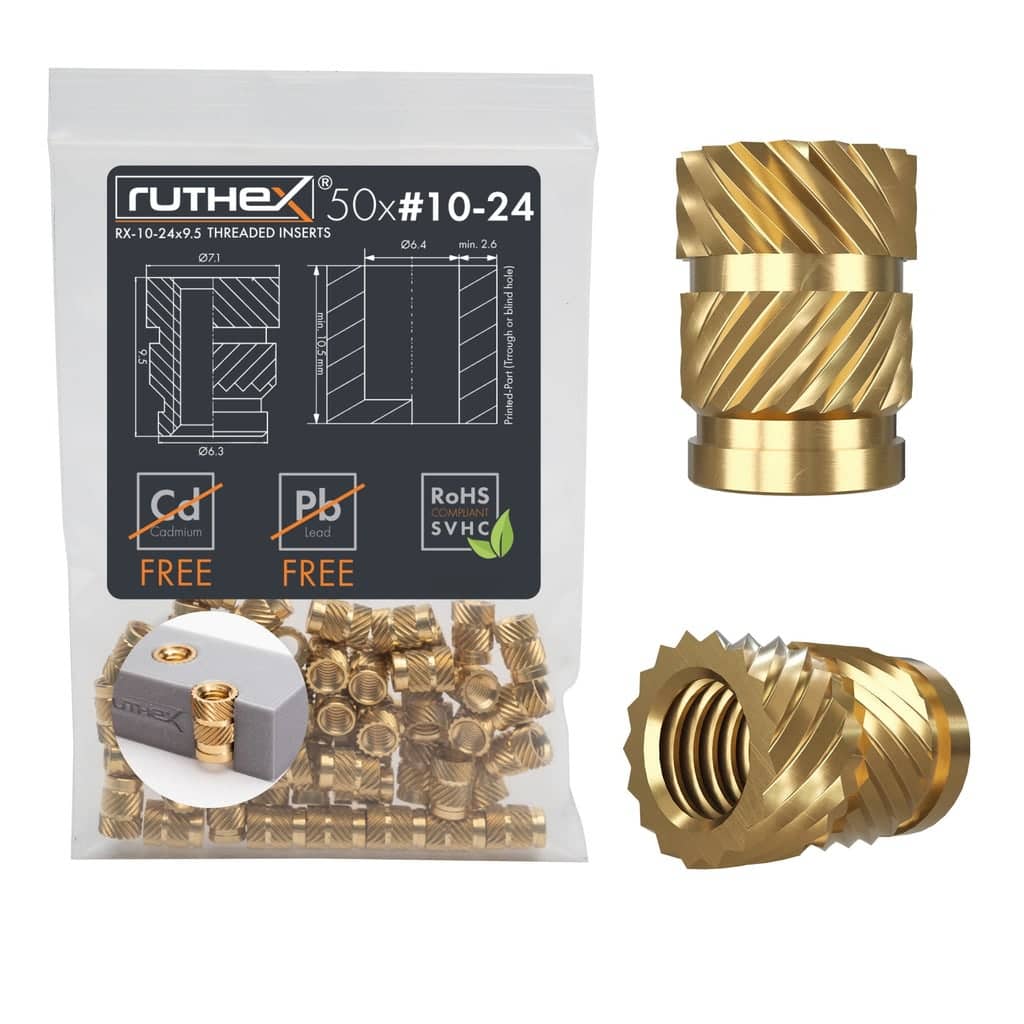 ruthex Threaded Insert #10-24 UNC (50 komada)