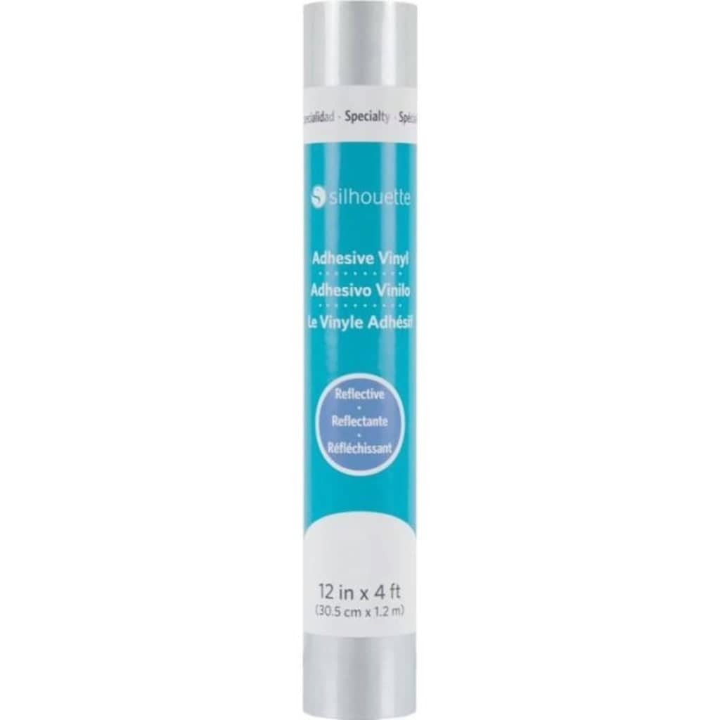 Silhouette Reflective Vinyl - 30.5 cm x 1.2 m, Srebrna